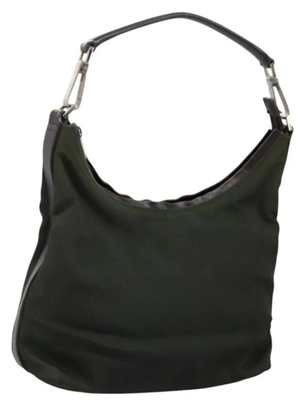 GUCCI Hand Bag Canvas Khaki 000 0602 Auth ti2770